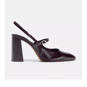 Zara Dark Brown Slingback Heels